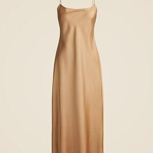 J. Crew gold slip Dress size 4